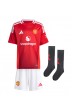 Manchester United Alejandro Garnacho #17 Babyklær Hjemme Fotballdrakt til barn 2024-25 Korte ermer (+ Korte bukser)